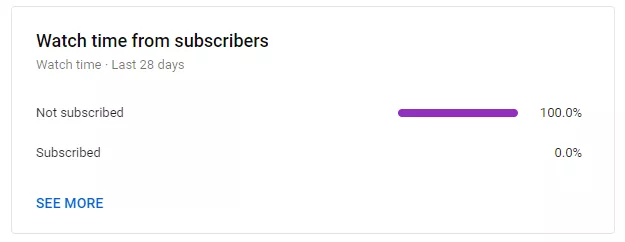 watch time from subscribers