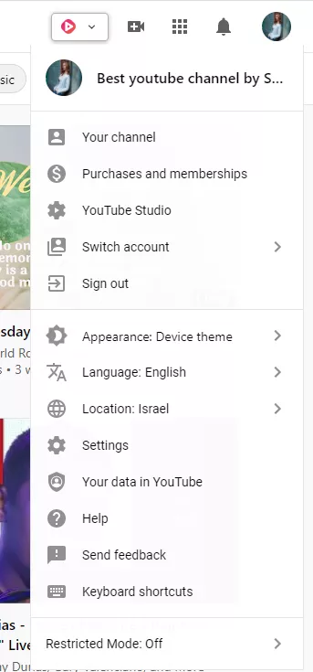 youtube analytics location